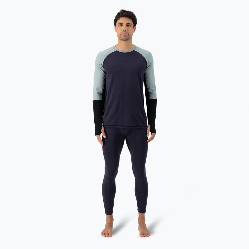 Termoaktyvūs vyriški marškinėliai ilgomis rankovėmis Mons Royale Olympus Merino Base Layer dew/ 9 iron/ black 2