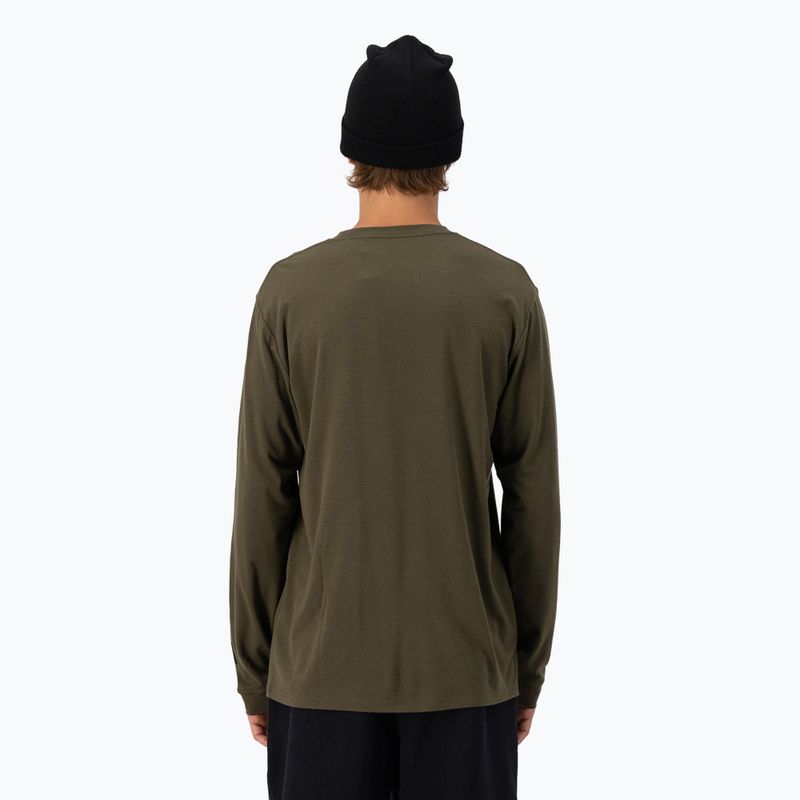 Vyriški termoaktyvūs marškinėliai Mons Royale Icon dark olive 3