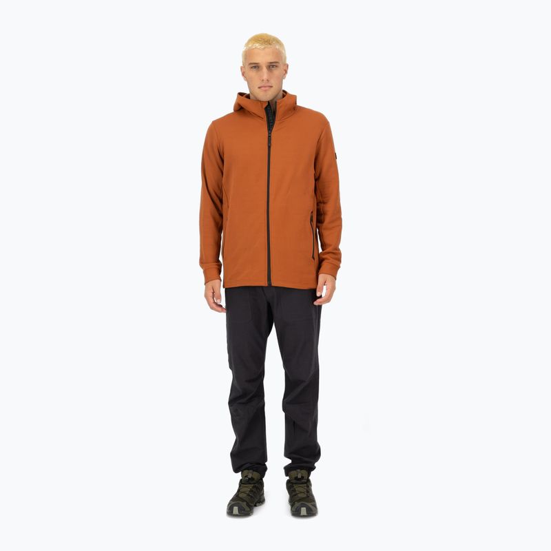 Vyriškas džemperis Mons Royale Arcadia Merino Fleece Hoody ginger 2