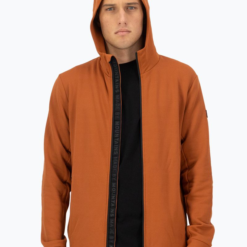 Vyriškas džemperis Mons Royale Arcadia Merino Fleece Hoody ginger 4