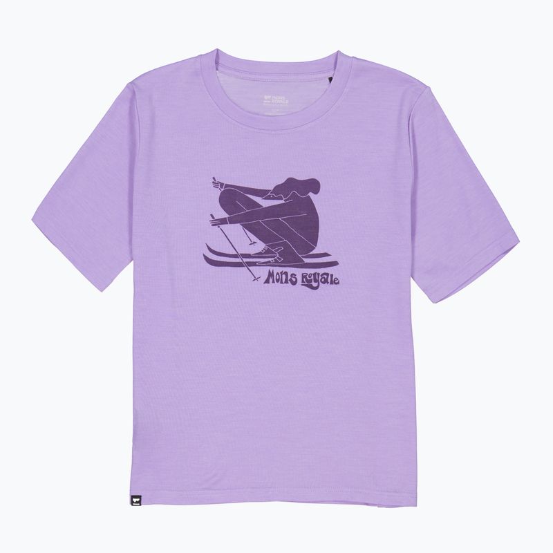 Moteriški marškinėliai Mons Royale Icon Relaxed Tee lupin 4