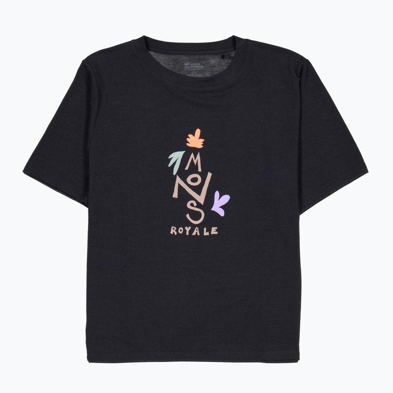 Moteriški marškinėliai Mons Royale Icon Relaxed Tee black 6