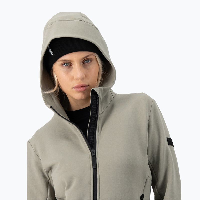 Moteriškas džemperis Mons Royale Arcadia Merino Fleece Hoody dried sage 4