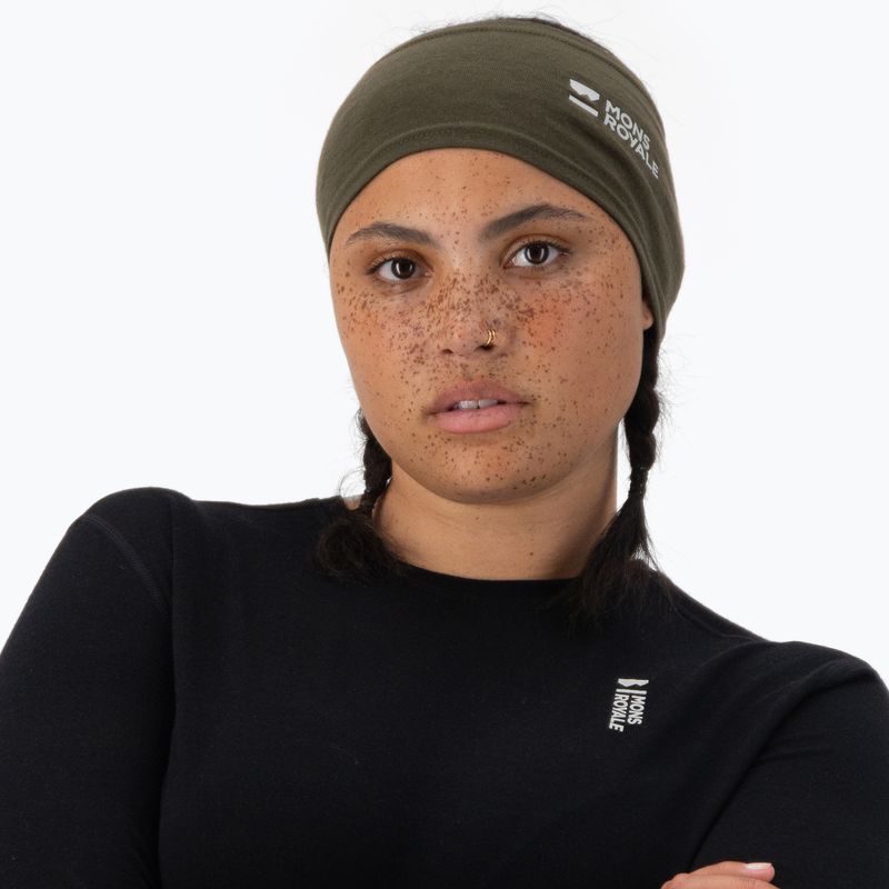 Galvos juosta Mons Royale Haines Merino dark olive 2