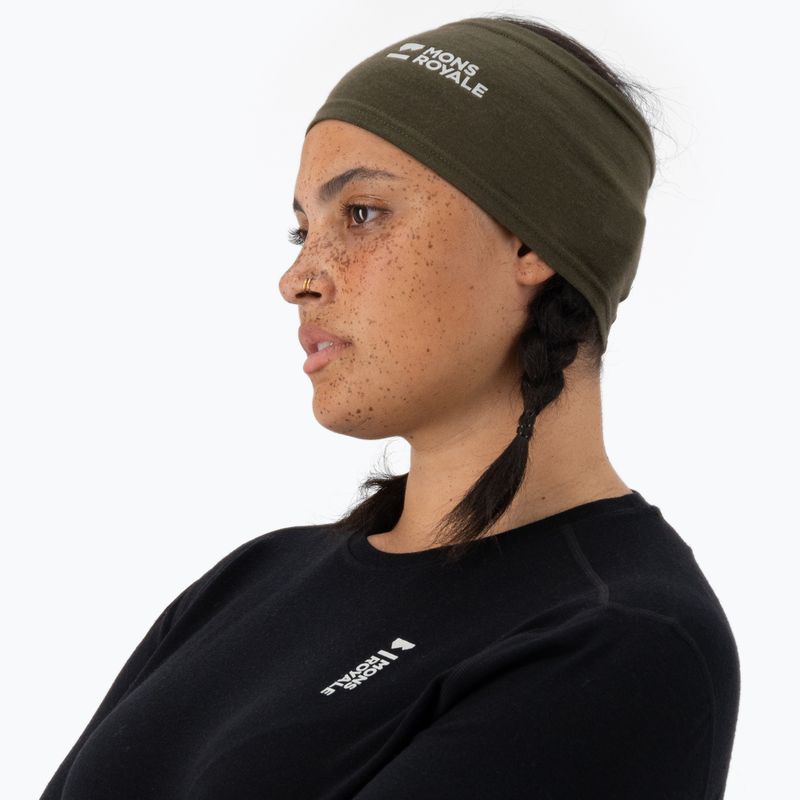 Galvos juosta Mons Royale Haines Merino dark olive 3