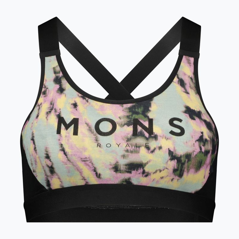 "Mons Royale Stella Merino X-Back" terminė liemenėlė juoda