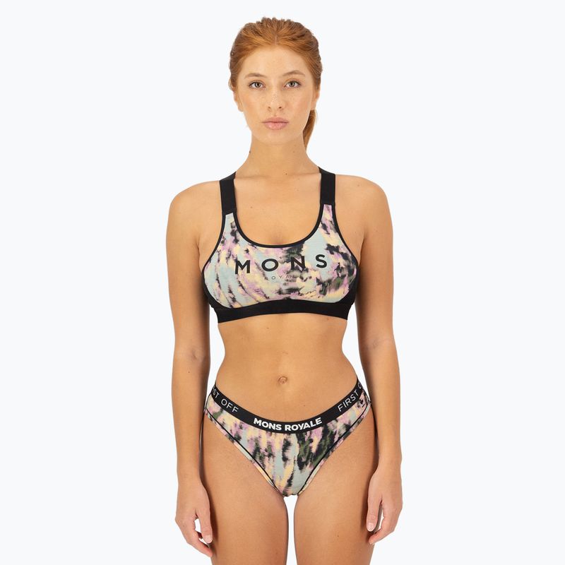 "Mons Royale Stella Merino X-Back" terminė liemenėlė juoda 2