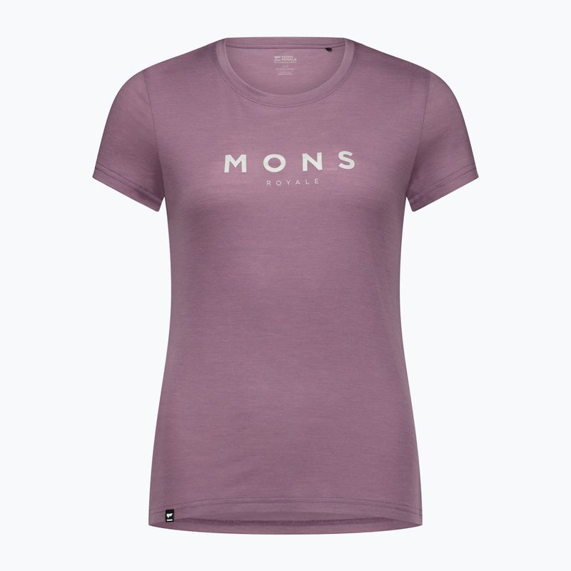 Moteriški termo marškinėliai Mons Royale Icon Classic mauve 3