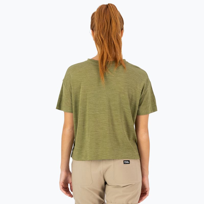 Moteriški termo marškinėliai Mons Royale Zephyr Tencel Boxy fern 2