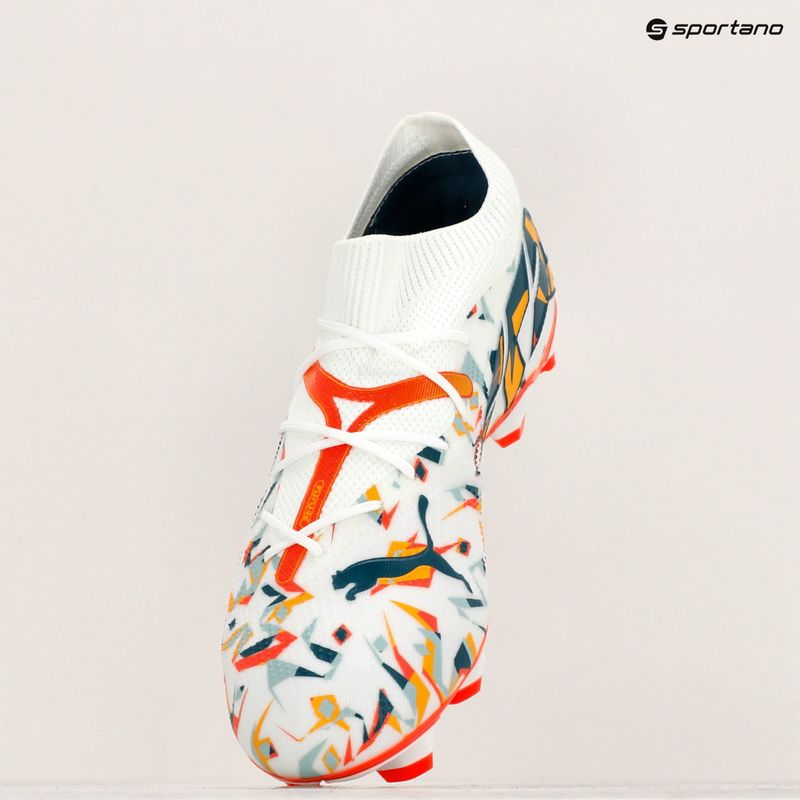 Futbolo batai PUMA Future 7 Match Creativity FG/AG white/oceantropic/turquoisesurf/hotheat/sunstream 16
