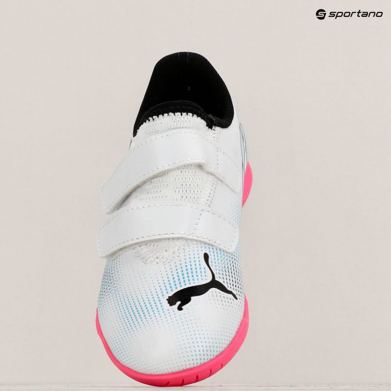 Vaikiški futbolo batai PUMA Future 7 Play IT V puma white/puma black/poison pink 11