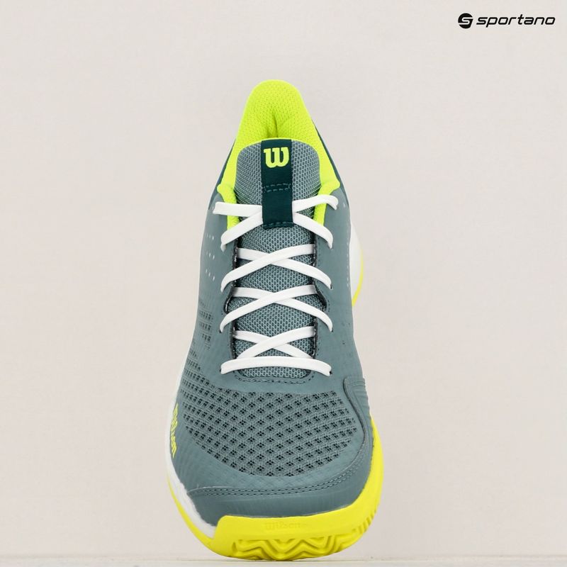 Vyriški teniso batai Wilson Kaos Stroke 2.0 stormy sea/deep teal/safety yellow 13