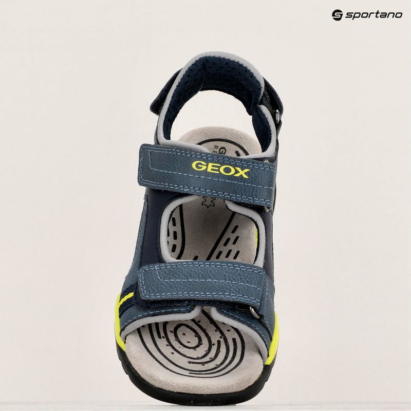 Paauglių sandalai Geox Borealis avio/lime 16