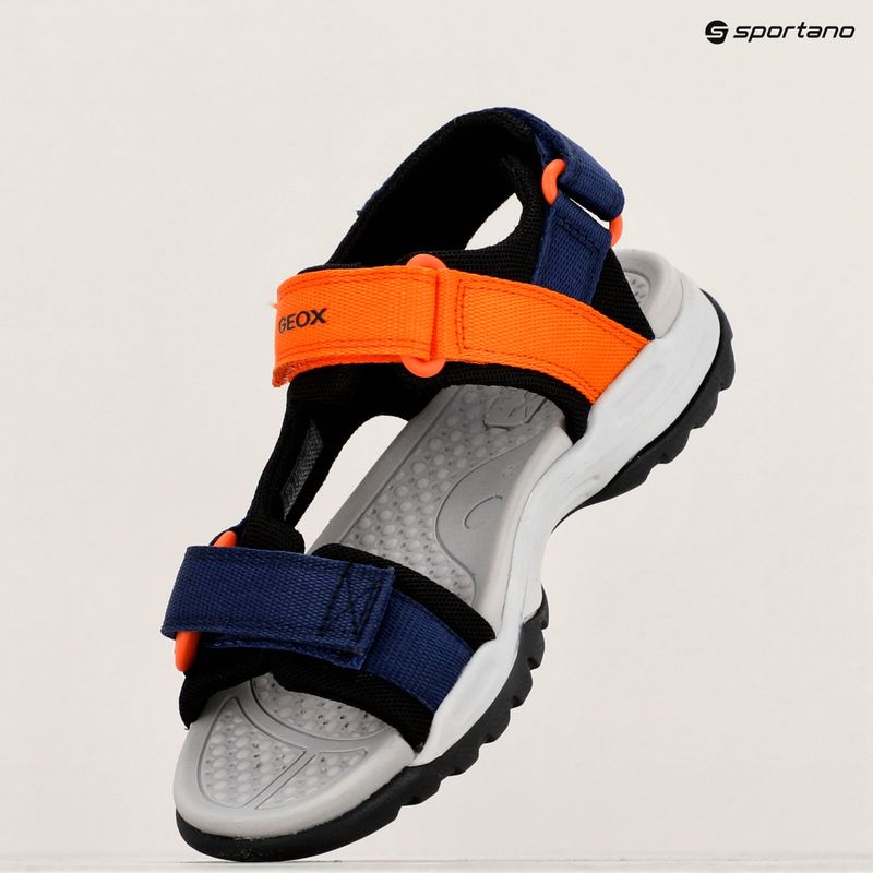 Paauglių sandalai Geox Borealis ocean blue/orange 16