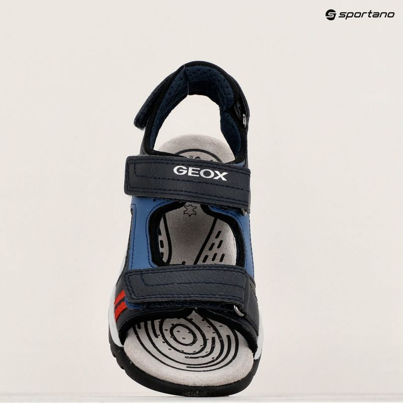 Paauglių sandalai Geox Borealis ocean blue/red 16