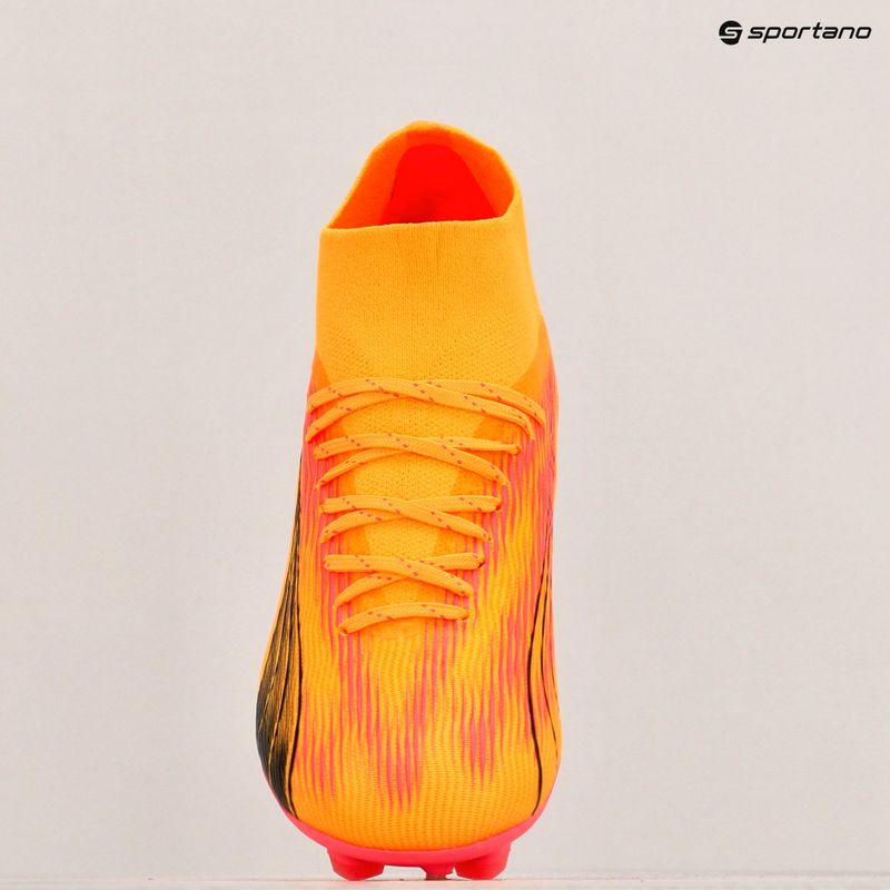 Vaikiški futbolo batai PUMA Ultra Pro FG/AG Jr sunset glow/puma black/sun stream 9