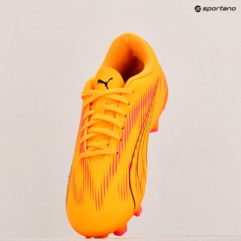 Vaikiški futbolo batai PUMA Ultra Play FG/AG Jr sunset glow/puma black/sun stream 9