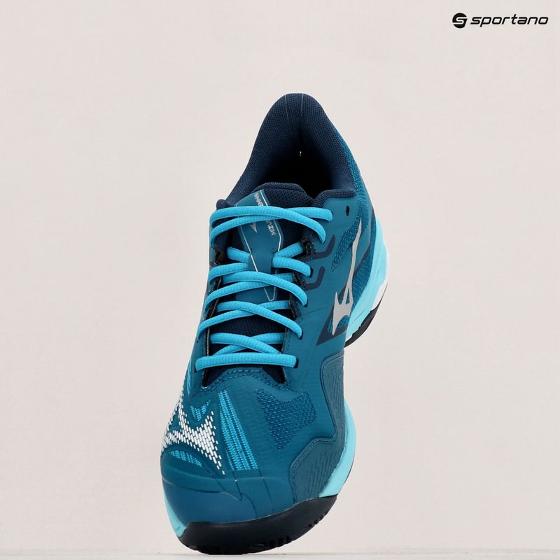 Vyriški teniso bateliai Mizuno Wave Exceed Light 2 AC moroccan blue / white / bluejay 9
