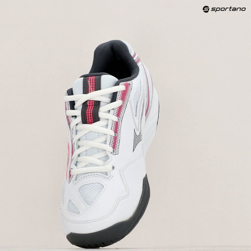 Moteriški teniso bateliai Mizuno Break Shot 4 AC white / pink tetra / turbulence 9