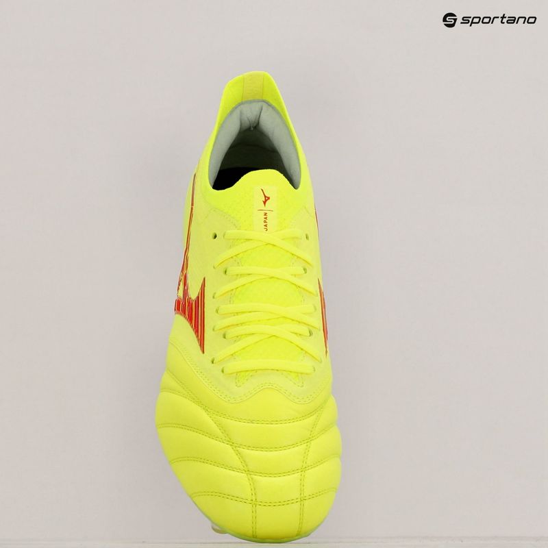 Vyriški futbolo batai Mizuno Morelia Neo IV Β Japan Mix safety yellow/flery coral 2/safety yellow 9