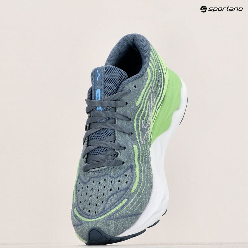 Vaikiški bėgimo batai Mizuno Wave Skyrise 4 camo green/china blue/909c 9