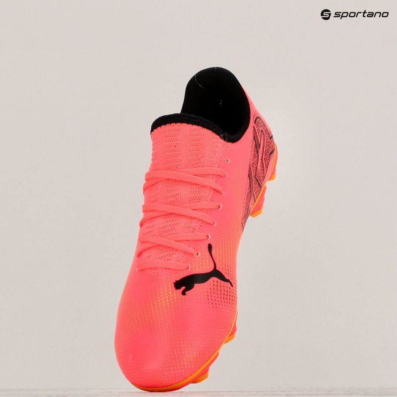 Vaikiški futbolo batai PUMA Future 7 Play FG/AG Jr sunset glow/puma black/sun stream 16