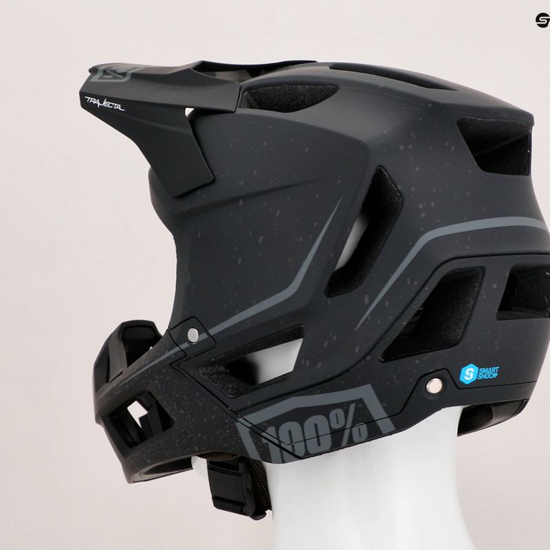 Dviračių šalmas 100 % Trajecta w/Fidlock black 9