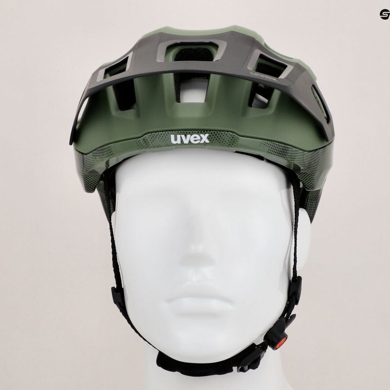 Dviračių šalmas UVEX React MIPS moss green/black matt 12