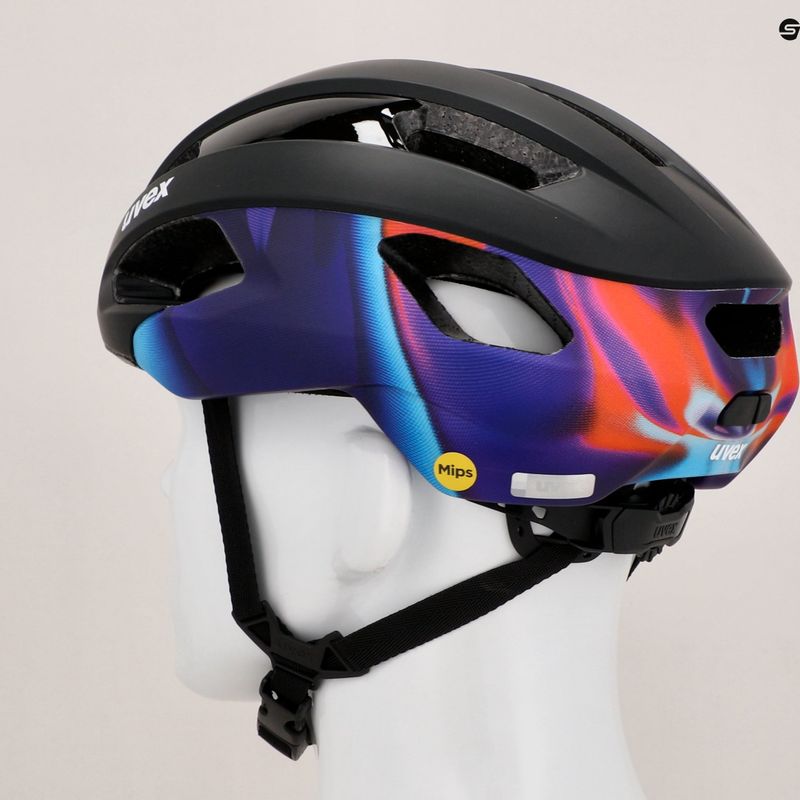 Dviračių šalmas UVEX Rise Pro MIPS black/galaxy matt 12