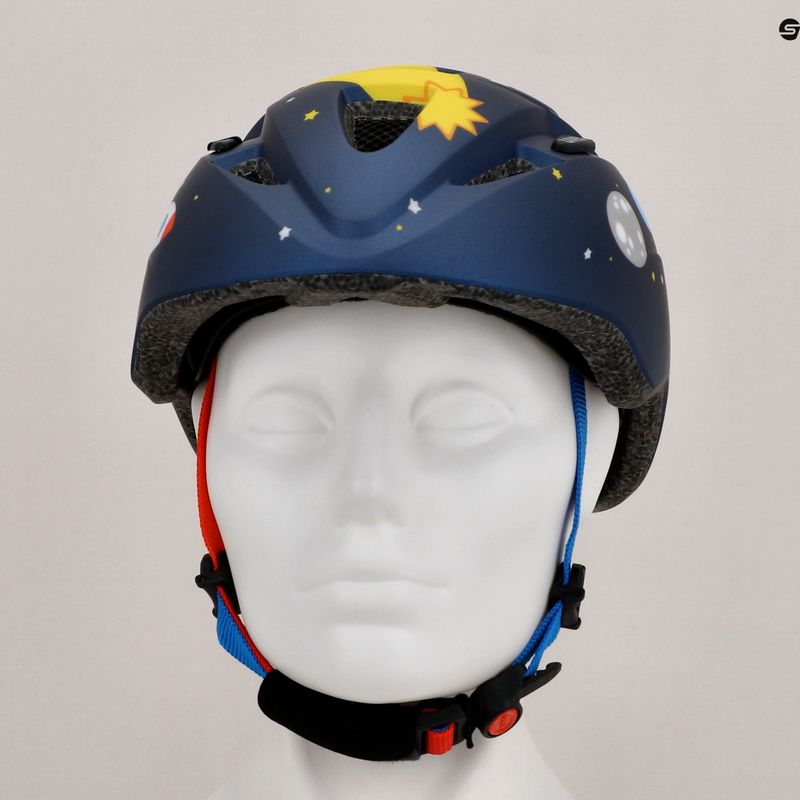 Vaikiškas dviračių šalmas UVEX Kid 2 CC dark blue rocket matt 13