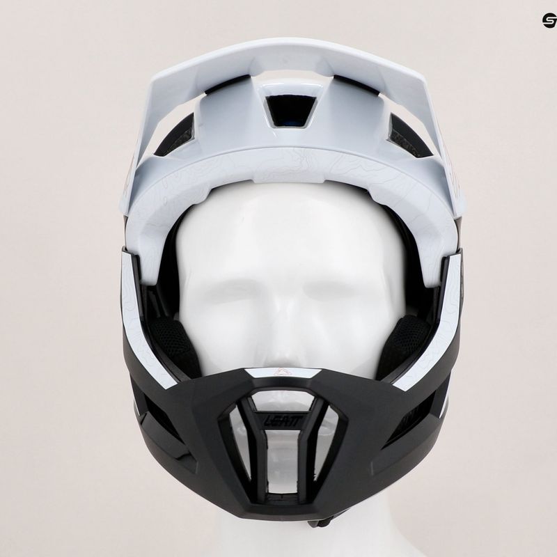 Leatt MTB Enduro 3.0 V23 dviratininko šalmas juodai baltas 1023014751 10