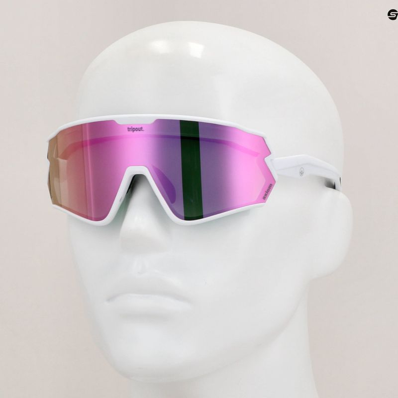 Akiniai nuo saulės Tripout Infinity white/pinky axiom 7