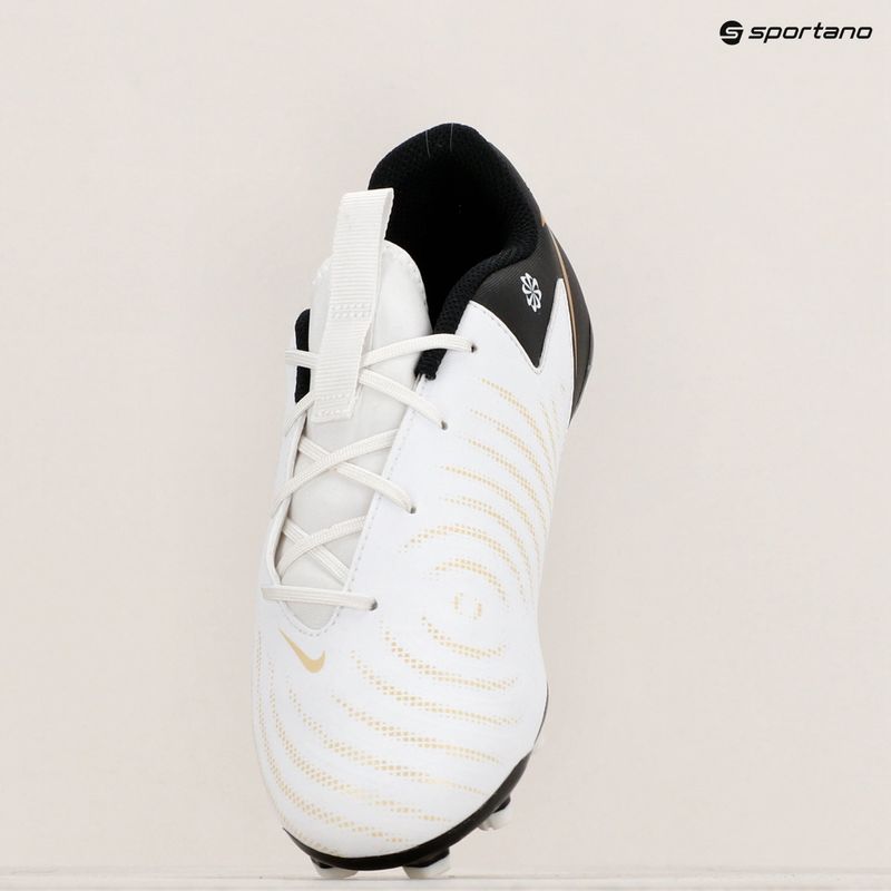 Vaikiški futbolo batai Nike Phantom GX II Academy FG/MG Junior white/metallic gold coin/black 9