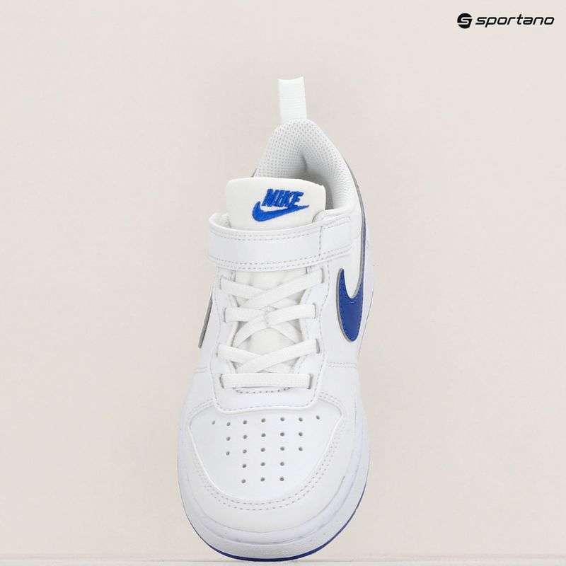 Vaikiški batai Nike Court Borough Low Recraft white/hyper royal 9