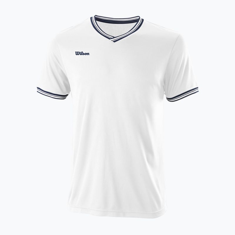 Vyriški teniso marškinėliai Wilson Team II High V-Neck Tennis Shirt white WRA794102
