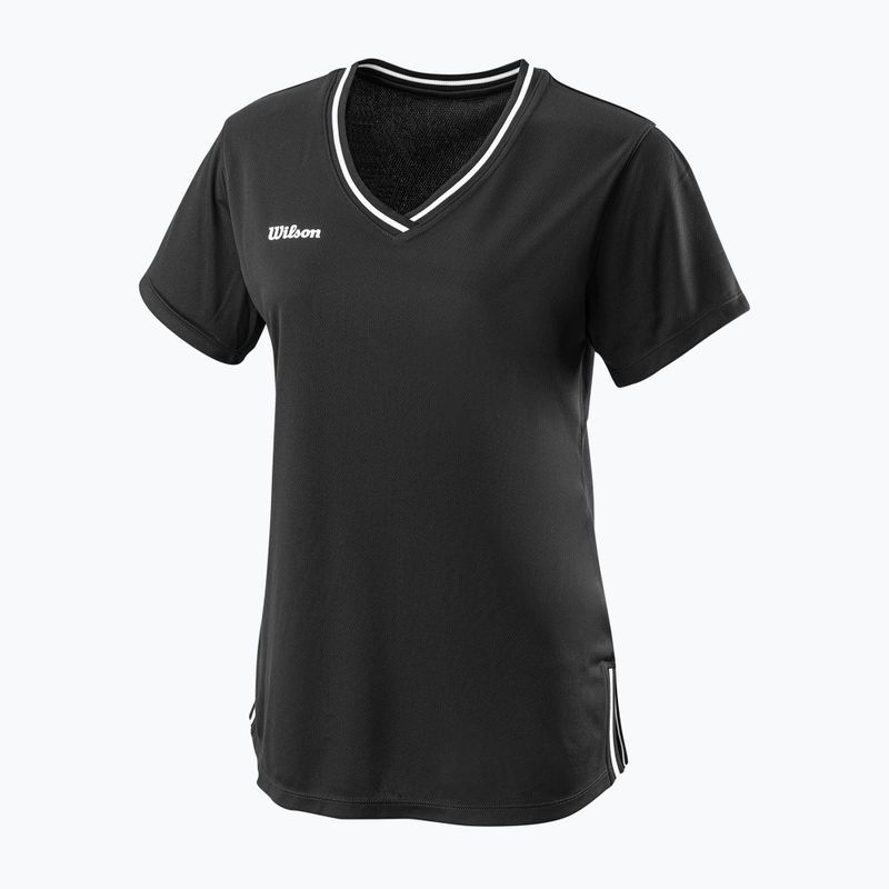Moteriški teniso marškinėliai Wilson Team II V-Neck black WRA795301