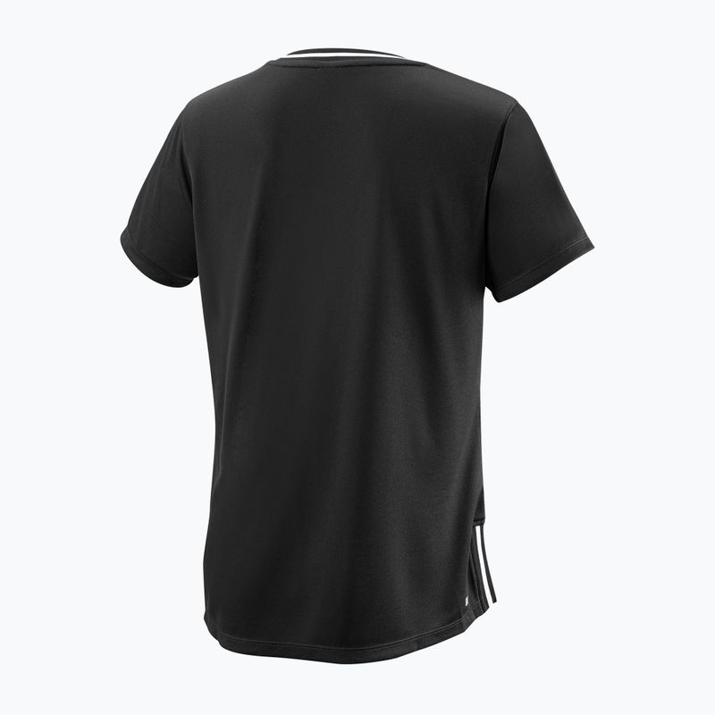 Moteriški teniso marškinėliai Wilson Team II V-Neck black WRA795301 2