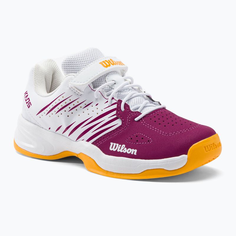 Wilson Kaos K 2.0 vaikiški baltos ir rožinės spalvos teniso bateliai WRS329190
