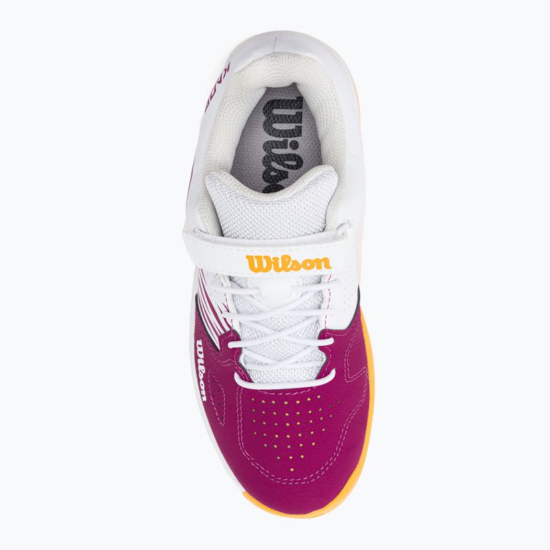 Wilson Kaos K 2.0 vaikiški baltos ir rožinės spalvos teniso bateliai WRS329190 6