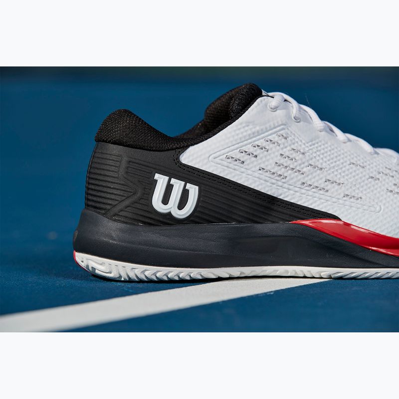Vyriški teniso bateliai Wilson Rush Pro Ace white/red/poppy red 8