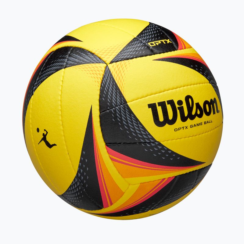 Tinklinio kamuolys Wilson OPTX AVP VB Game black/yellow dydis 5 2