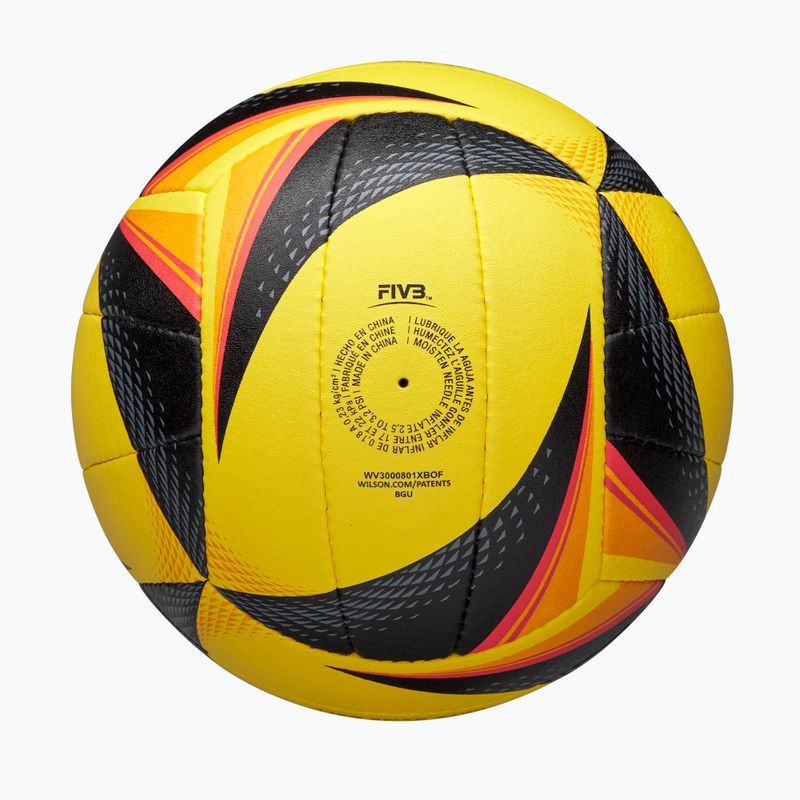 Tinklinio kamuolys Wilson OPTX AVP VB Game black/yellow dydis 5 5