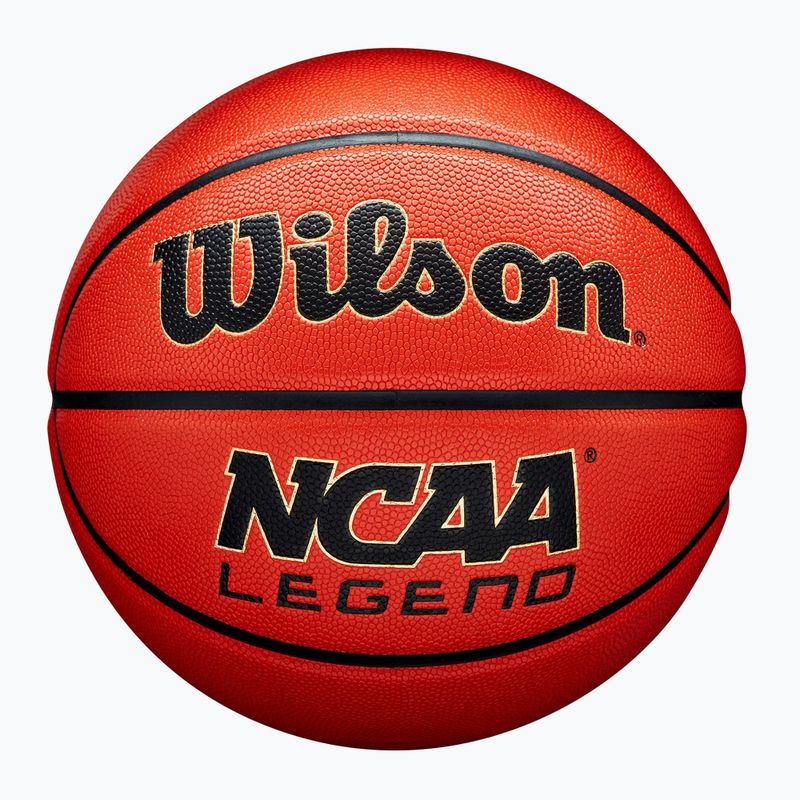 Krepšinio kamuolys Wilson NCAA Legend orange/black dydis 6