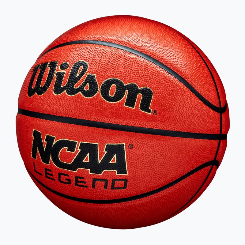 Krepšinio kamuolys Wilson NCAA Legend orange/black dydis 6 3