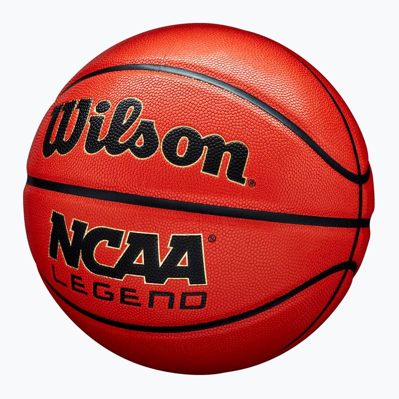 Krepšinio kamuolys Wilson NCAA Legend orange/black dydis 5 4