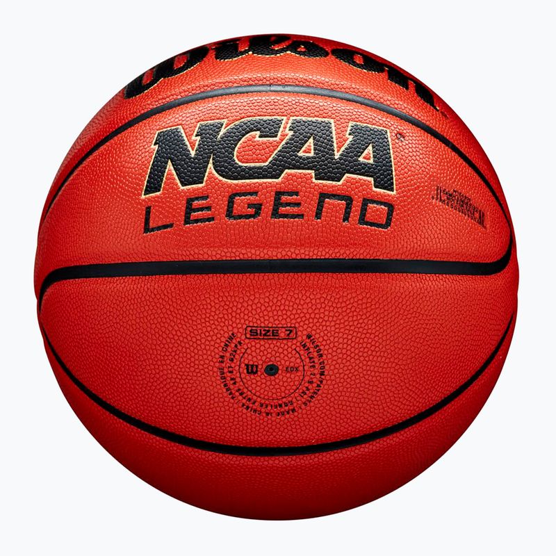 Krepšinio kamuolys Wilson NCAA Legend orange/black dydis 5 6