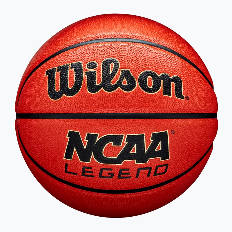 Krepšinio kamuolys Wilson NCAA Legend orange/black dydis 7