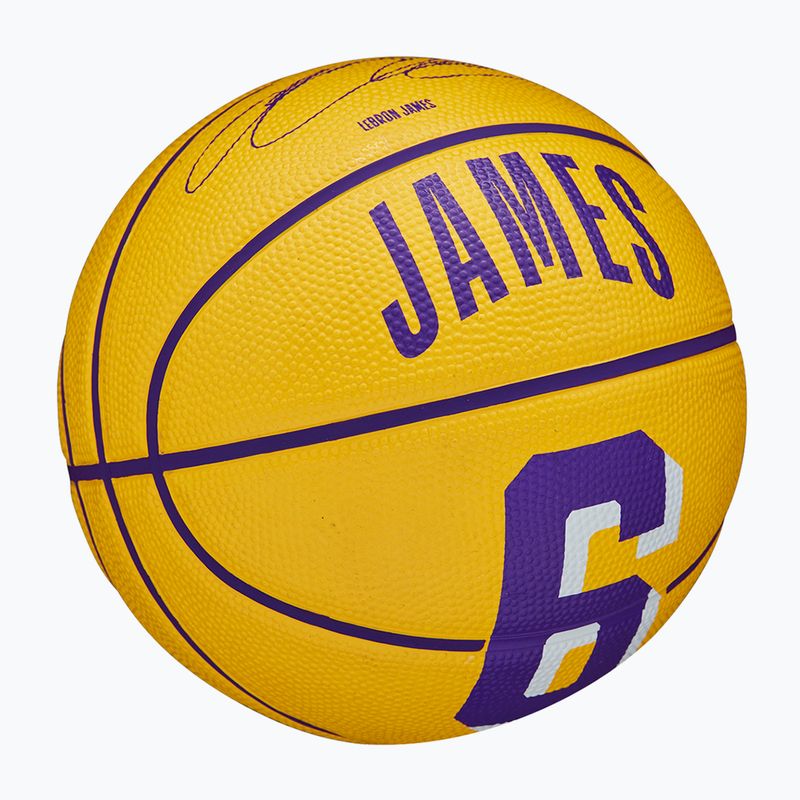 Wilson NBA Player Icon Mini Lebron basketball WZ4007201XB3 dydis 3 2
