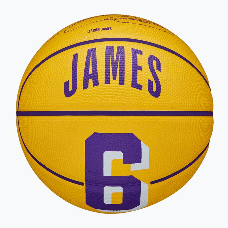 Wilson NBA Player Icon Mini Lebron basketball WZ4007201XB3 dydis 3 3