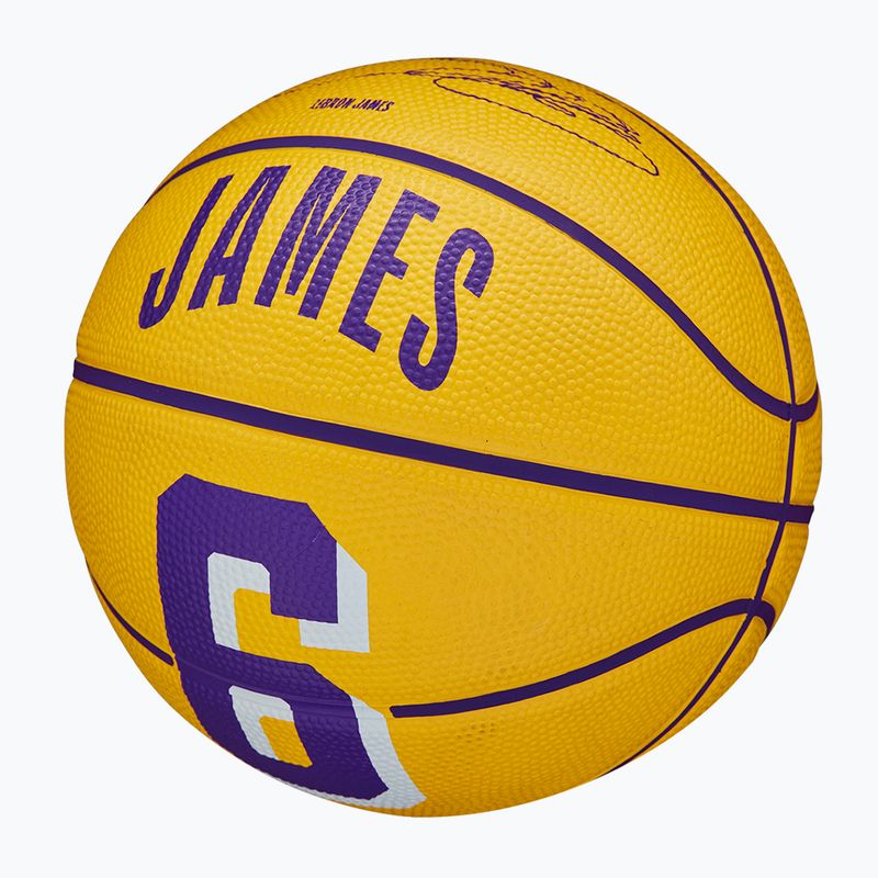 Wilson NBA Player Icon Mini Lebron basketball WZ4007201XB3 dydis 3 4